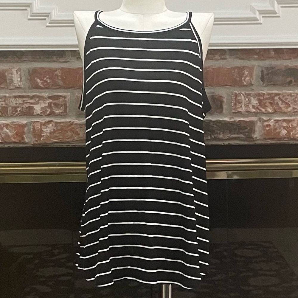 Maurice’s black & white striped tank top tunic / XS / Excellent condition